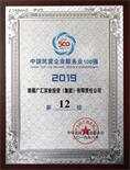 2019年中國民營企業服務業100強第12位